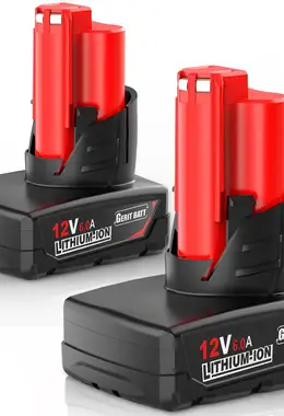 6.0Ah 48-11-2460 Replacement for Milwaukee 12 Volt Battery