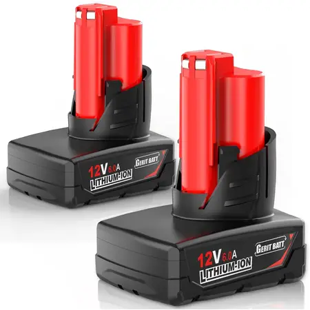 6.0Ah 48-11-2460 Replacement for Milwaukee 12 Volt Battery